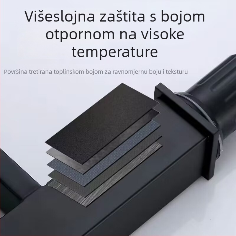 Kran za kupaonicu za umivaonik, od nehrđajućeg čelika, miješani topli i hladni vod, keramički ventil, model WSY-515620, radna temperatura 0–80°C