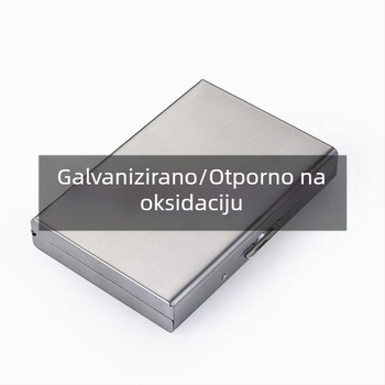 Nerđajući čelični držač kartica sa 6 pretinaca, unisex, kompatibilan s vozačkom dozvolom, zaštita od krađe i oksidacije
