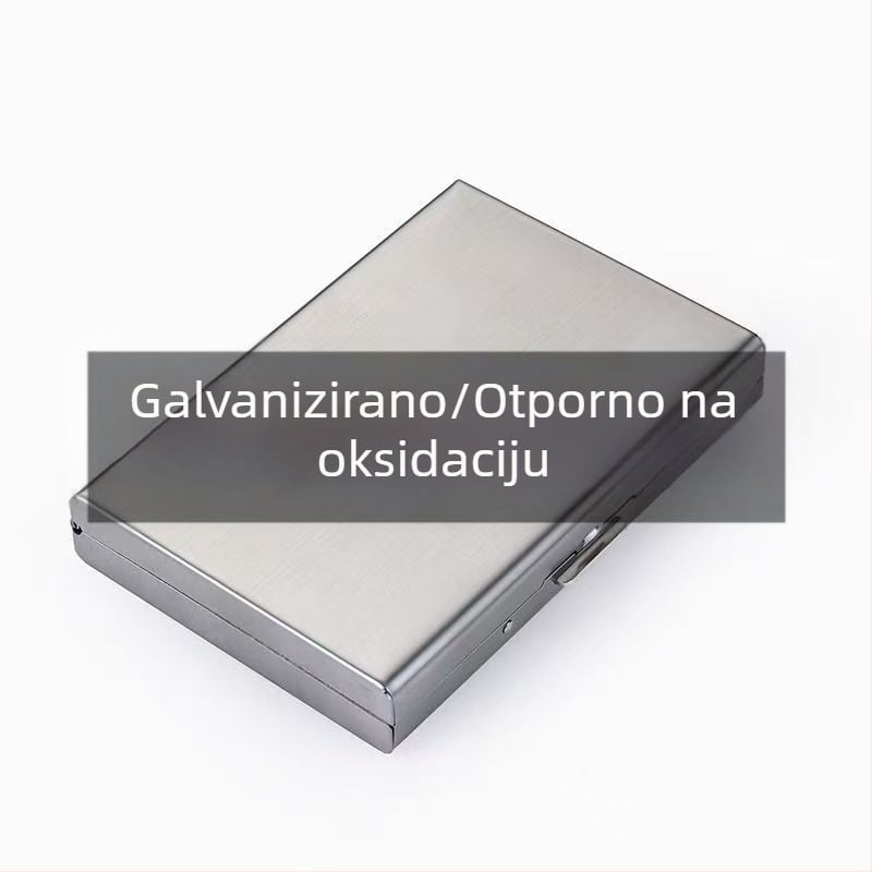 Nerđajući čelični držač kartica sa 6 pretinaca, unisex, kompatibilan s vozačkom dozvolom, zaštita od krađe i oksidacije