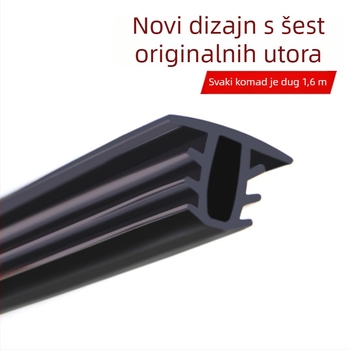 Gumeni zaptivni trak za vrata automobila, dizajn pet i šest rupa, zvučna izolacija i vodonepropusnost, za razne modele