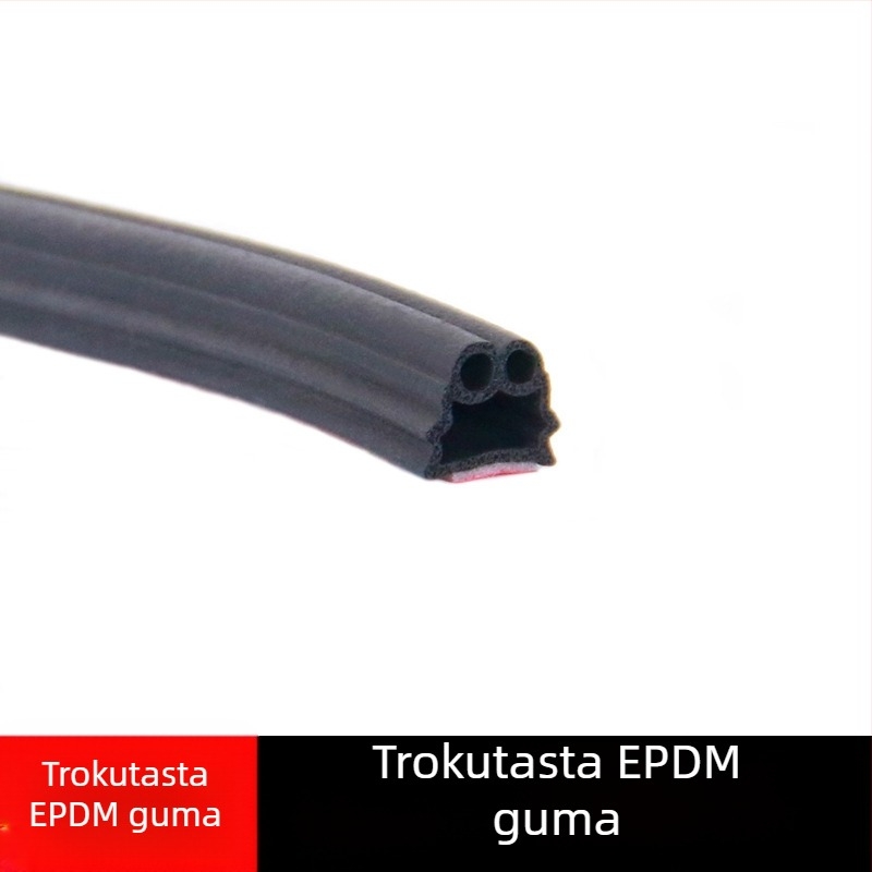 Gumeni zaptivni trak za vrata automobila, dizajn pet i šest rupa, zvučna izolacija i vodonepropusnost, za razne modele