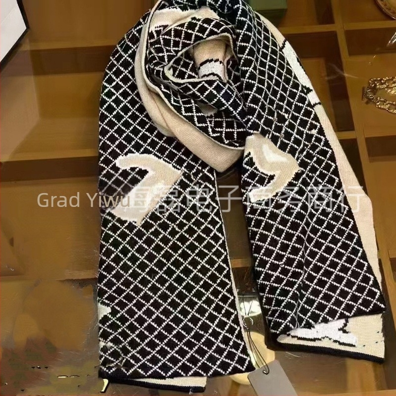 Jacquard šal, dvostrani, umjetni kašmir s pamučnom podlogom