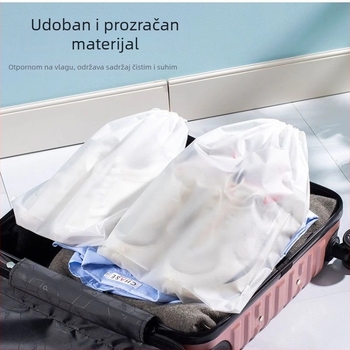 Putna torbica za skladištenje s vodootpornim zatvaračem na šnuru, prašinu otporan organizator za putovanja, kozmetiku, kuhinju, radni stol