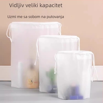 Putna torbica za skladištenje s vodootpornim zatvaračem na šnuru, prašinu otporan organizator za putovanja, kozmetiku, kuhinju, radni stol