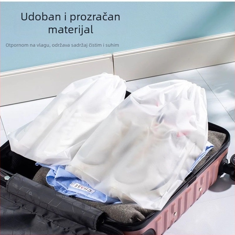 Putna torbica za skladištenje s vodootpornim zatvaračem na šnuru, prašinu otporan organizator za putovanja, kozmetiku, kuhinju, radni stol