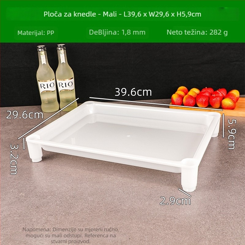 Plastična pravokutna posuda za hranu, može se slagati, jednobojna, kineski stil