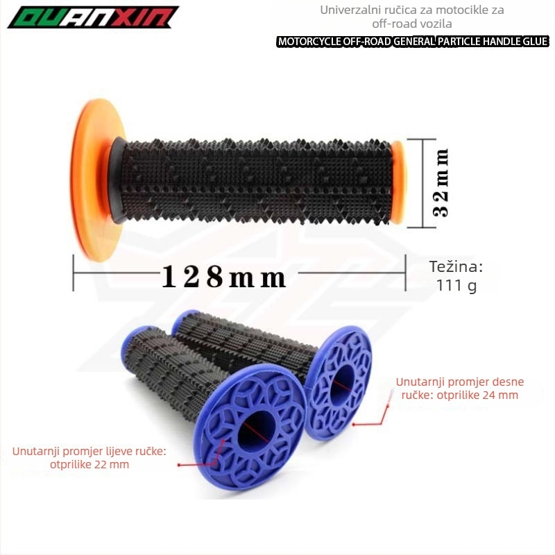 Gumeno ljepilo za ručicu upravljača motocikla – prilagodljiva obrada, opći modeli, četiri sezone, protuklizno, vodootporno, otporno na habanje
