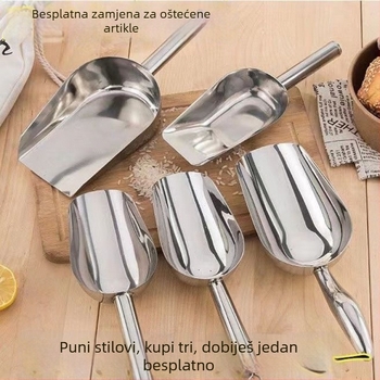 Najlonski set žlica i špatula – višenamjenska odmerna žlica za rezance, rižu, brašno, žitarice, čaj, kokice, sjemenke i led