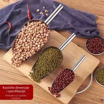 Najlonski set žlica i špatula – višenamjenska odmerna žlica za rezance, rižu, brašno, žitarice, čaj, kokice, sjemenke i led