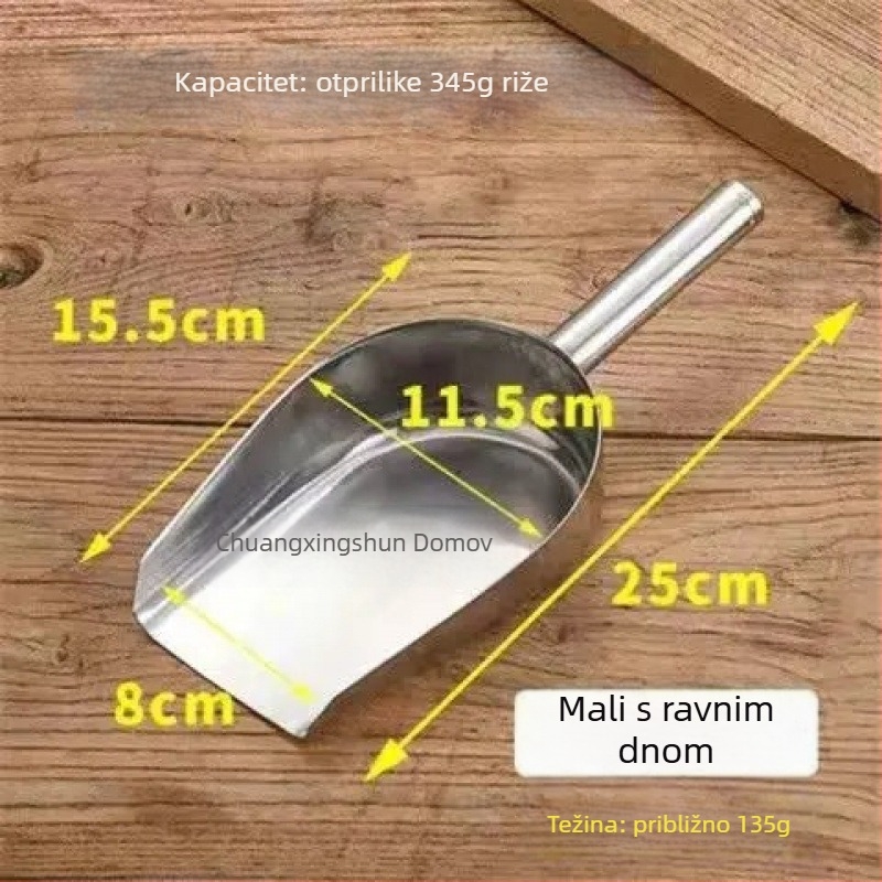 Najlonski set žlica i špatula – višenamjenska odmerna žlica za rezance, rižu, brašno, žitarice, čaj, kokice, sjemenke i led