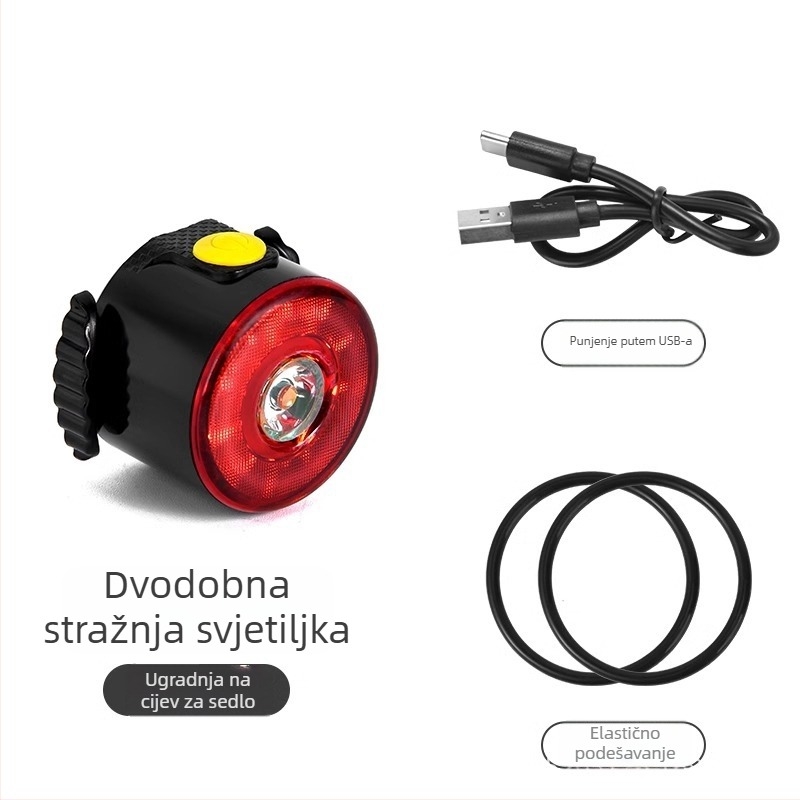 Lumaiwei SR1 stražnja LED svjetiljka za bicikl s Type-C punjenjem i pametnim senzorom kočenja za planinske bicikle