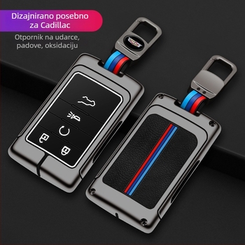 Kućište ključa Cadillac XTS/ATS/SRX/CTS - cinkov legura, moderan dizajn, LONGSNOL