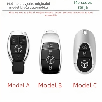 Kryt za ključ Mercedes-Benz GLC s Napa uzorkom za modele C260L, C200L, GLB, GLE350, E300L, E260