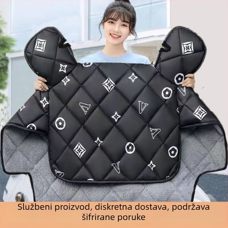 Pokrov vjetrobranskog elektromobilnog bicikla, Oxford platno, vodootporan, standardni dizajn, za odrasle, ručno uklanjanje