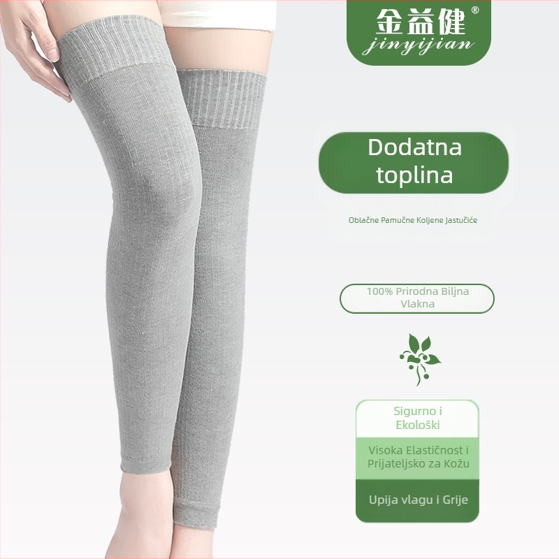 Grijana koljena podloga za sport i ples – univerzalna zaštita koljena; materijali: poliestersko vlakno i regenerirana vlakna celuloze; vrijeme grijanja: 16 sati ili više; pogodna za trčanje, vožnju bicikla, fitness