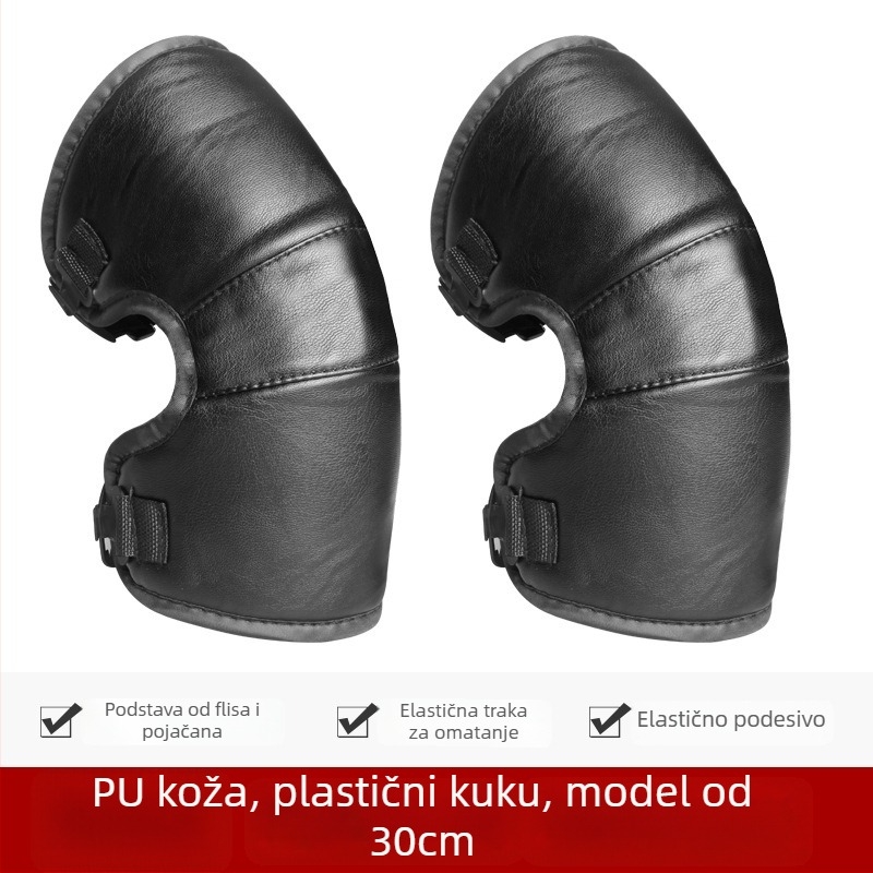 Unisex zaštitne koljenice za motocikl s vunenom podstavom, vjetrootpornost, zimsku zaštitu za vožnju biciklom