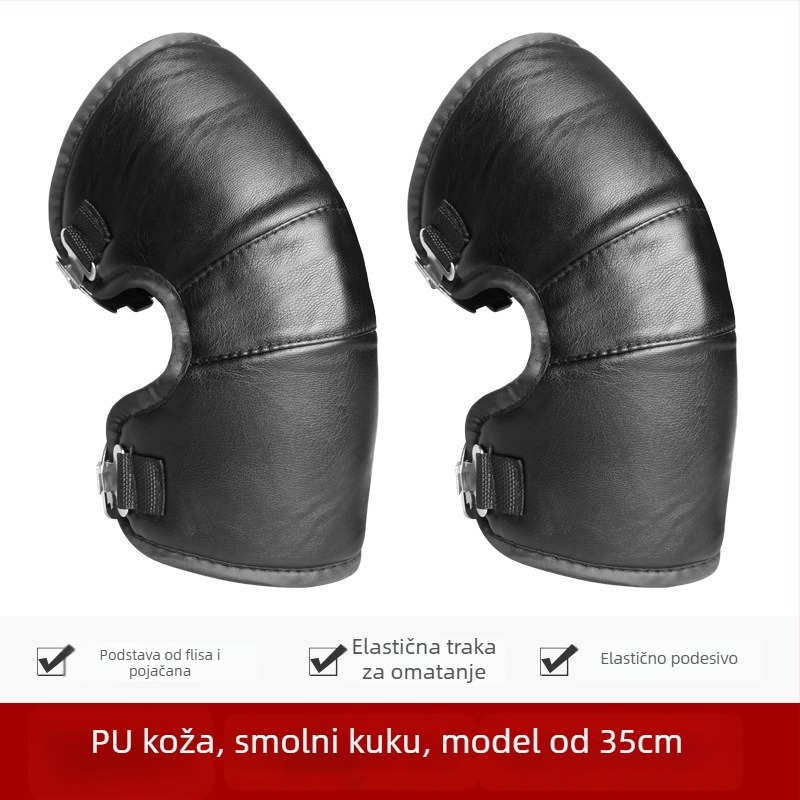 Unisex zaštitne koljenice za motocikl s vunenom podstavom, vjetrootpornost, zimsku zaštitu za vožnju biciklom