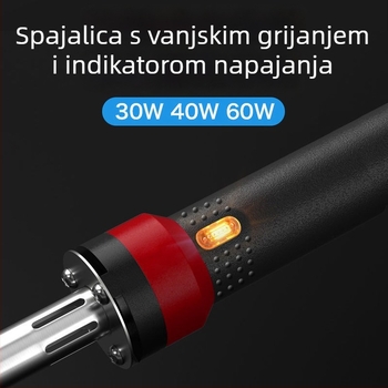 Električna lemilica set s nehrđajućim čelikom za lemljenje konektora i digitalnih vodova