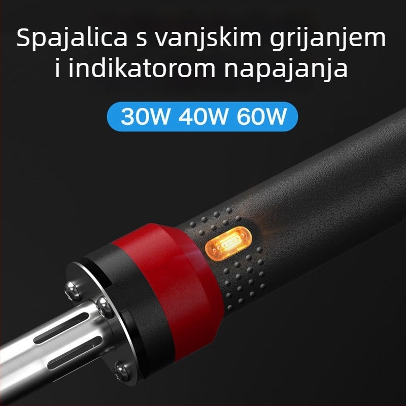 Električna lemilica set s nehrđajućim čelikom za lemljenje konektora i digitalnih vodova