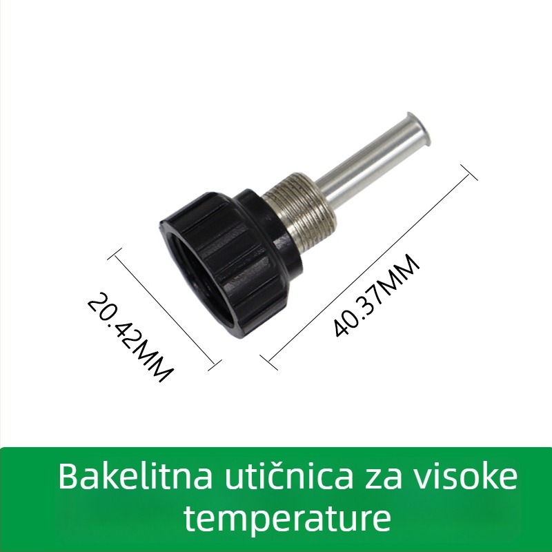 Timostention držač za lemljenje s trodijelnim kućištem od nehrđajućeg čelika, podesiva temperatura, visoka termička otpornost, Bakelitna prevlaka