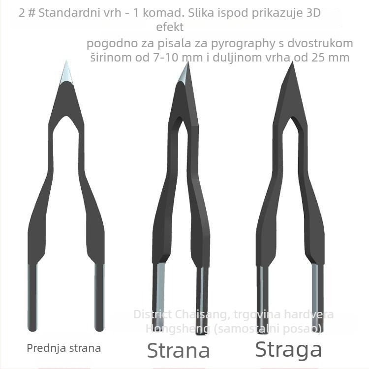 Profesionalni vrh za pyrografiju – električno grijani vrh za graviranje