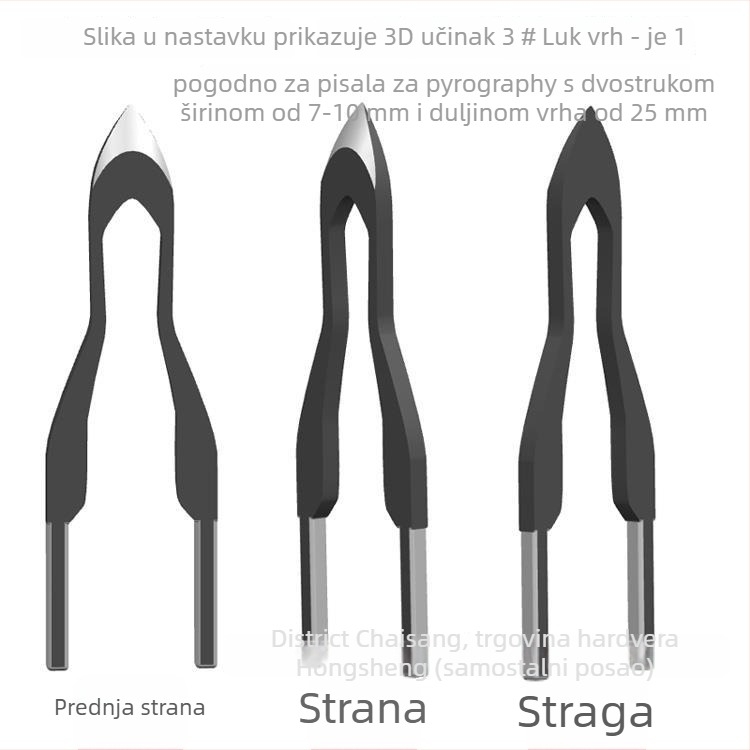 Profesionalni vrh za pyrografiju – električno grijani vrh za graviranje