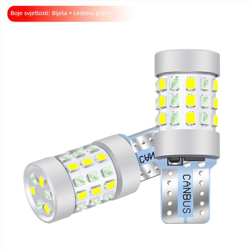 T10 LED pozicijsko svjetlo, dvobojno, 42SMD, 12V, 0.18A, aluminij visoke klase