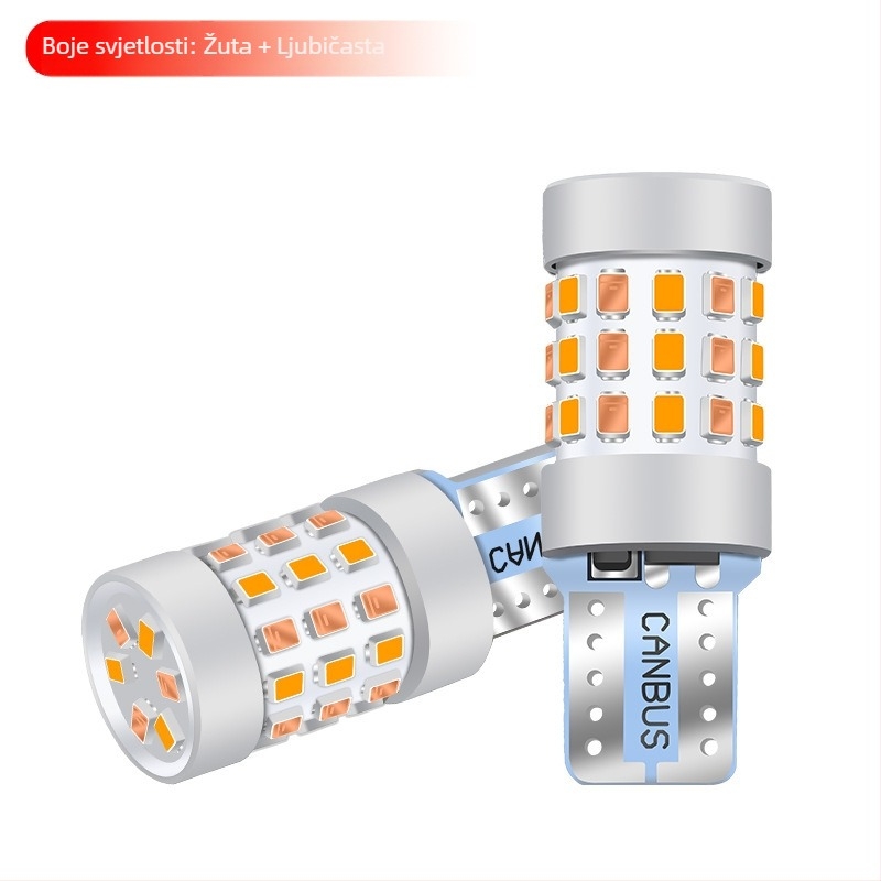 T10 LED pozicijsko svjetlo, dvobojno, 42SMD, 12V, 0.18A, aluminij visoke klase