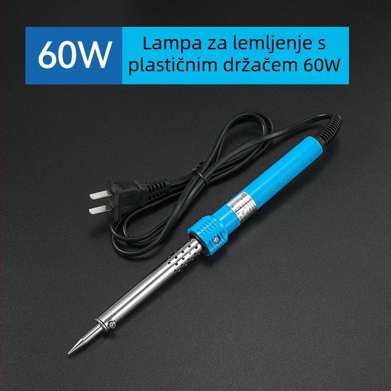 Električno lemilo s drvenom drškom, vanjsko grijanje, 60W, 220V, 480°C