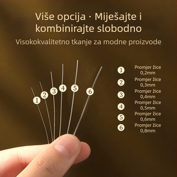 Bakarni žični bakar za DIY dodatke Hanfu u antičkom stilu, proces izvlačenja žice, uzorak Osam Oči, podrijetlo Yiwu