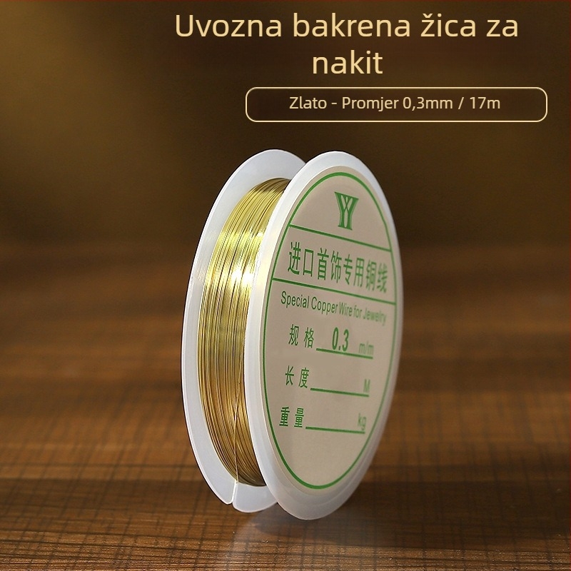 Bakarni žični bakar za DIY dodatke Hanfu u antičkom stilu, proces izvlačenja žice, uzorak Osam Oči, podrijetlo Yiwu