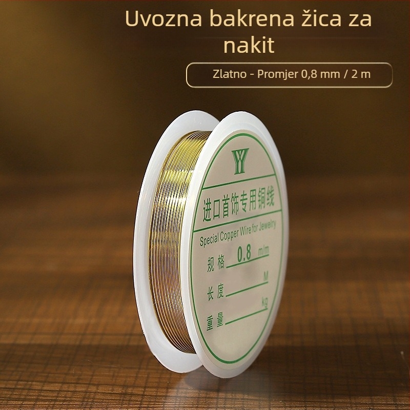 Bakarni žični bakar za DIY dodatke Hanfu u antičkom stilu, proces izvlačenja žice, uzorak Osam Oči, podrijetlo Yiwu