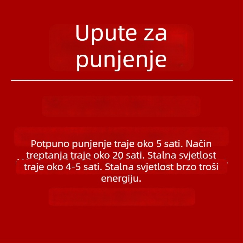 Punjava LED bar svjetiljka za strop s magnetskim držačem za vozila, 12-24V upozoravajuće svjetlo
