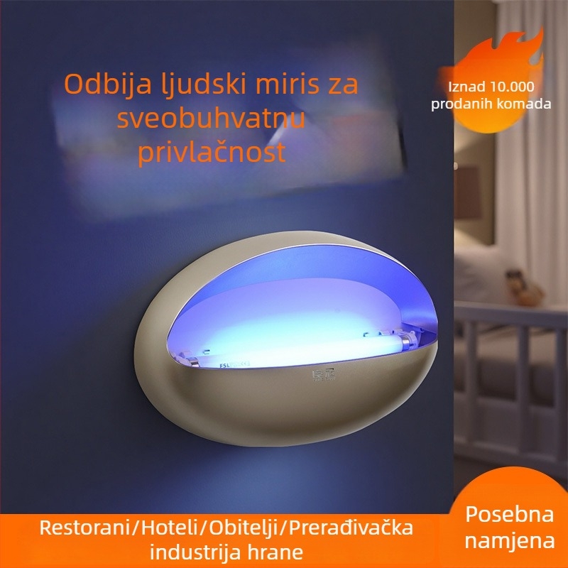 Zidna ljepljiva lampa za hvatanje komaraca i muha, model LG-298L, T5-8W, 220V, prilagodljiva, veleprodaja za trgovce