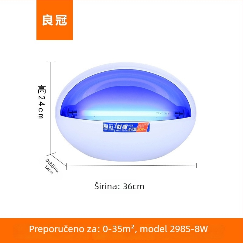 Zidna ljepljiva lampa za hvatanje komaraca i muha, model LG-298L, T5-8W, 220V, prilagodljiva, veleprodaja za trgovce