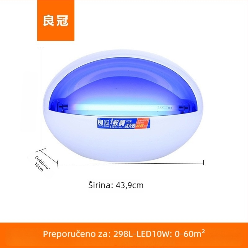 Zidna ljepljiva lampa za hvatanje komaraca i muha, model LG-298L, T5-8W, 220V, prilagodljiva, veleprodaja za trgovce
