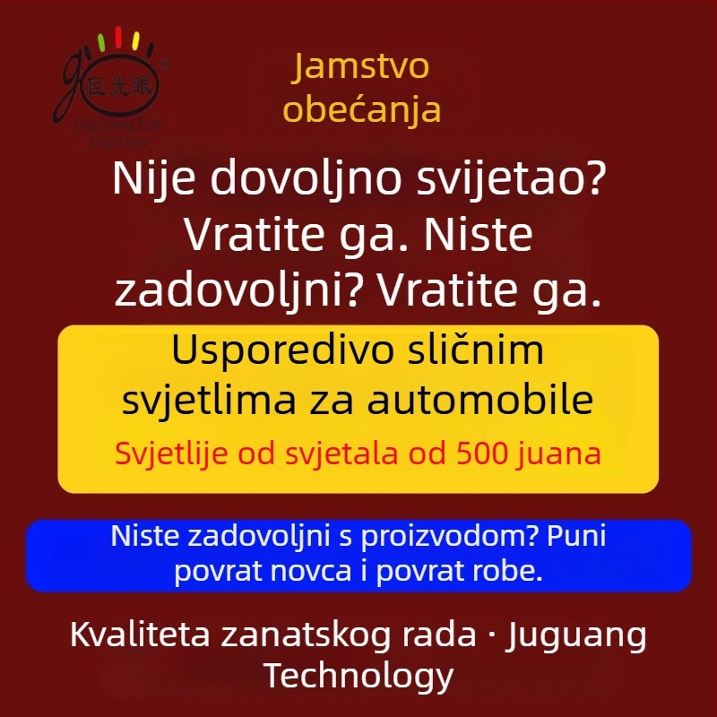 Vanjski LED far za električni motocikl – vanjska ugradnja, 25W, 12-80V, LED izvor, model JGY-HBL2, vodootporan