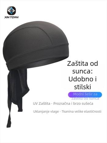 Ciklistička piratska kapa-bandana, brzo sušenje, poliester, unisex za odrasle, sportska kapa ispod kacige