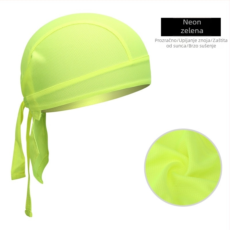 Ciklistička piratska kapa-bandana, brzo sušenje, poliester, unisex za odrasle, sportska kapa ispod kacige