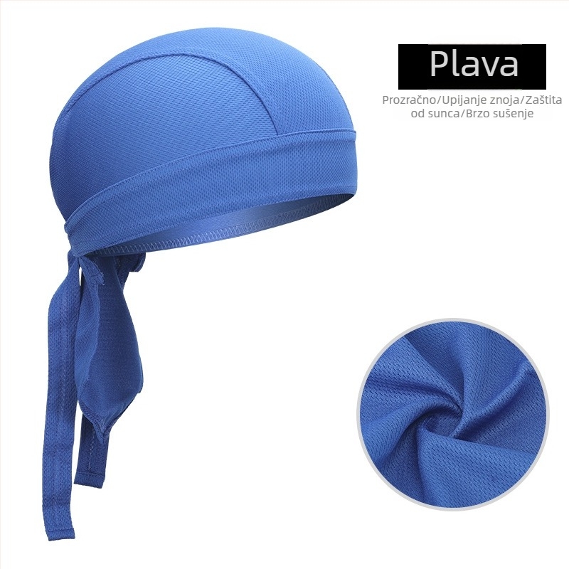 Ciklistička piratska kapa-bandana, brzo sušenje, poliester, unisex za odrasle, sportska kapa ispod kacige