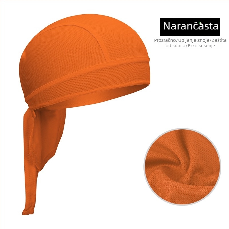 Ciklistička piratska kapa-bandana, brzo sušenje, poliester, unisex za odrasle, sportska kapa ispod kacige