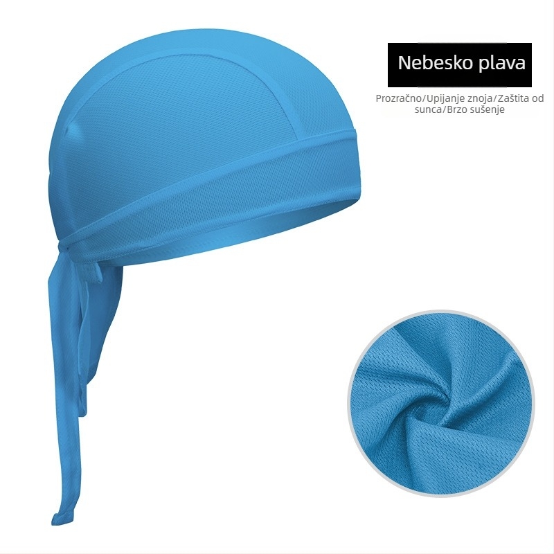 Ciklistička piratska kapa-bandana, brzo sušenje, poliester, unisex za odrasle, sportska kapa ispod kacige