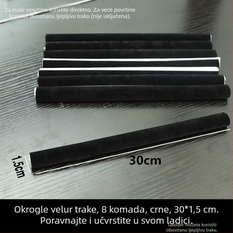 DIY prilagodljiva kutija za nakit s ladicom, ugrađenim spužvastim trakama za prstenje, ogrlice, naušnice, narukvice i privjeske – antioksidacija, moderan minimalistički stil