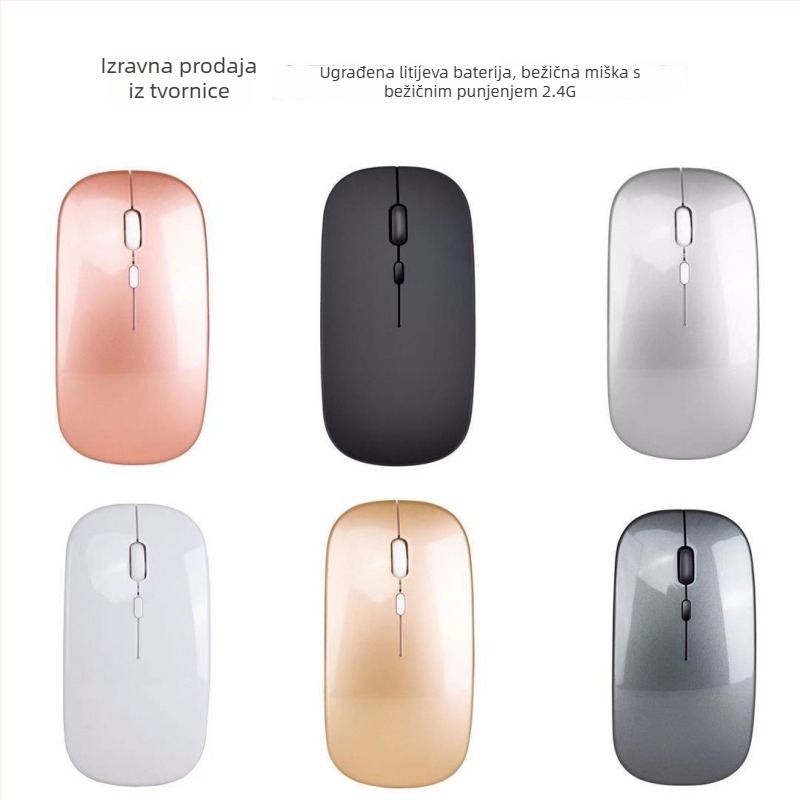 Bežična Bluetooth miša FV-W309S s dvostrukim načinom (Bluetooth + 2.4G), 1600dpi, 4 tipke, USB, ergonomski dizajn