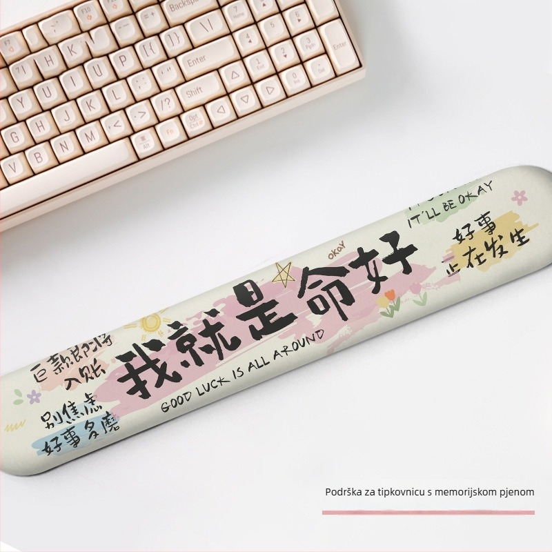 Podložak za zglob miša – protuklizni, otporan na habanje, gumeni materijal, model Letter, za ured