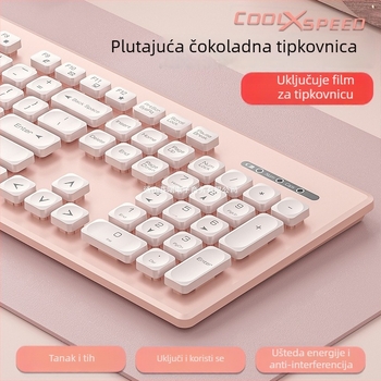Komplet tipkovnice i miša s brojčanim blokom - USB priključak - ABS plast - bez jastučića za zapešće