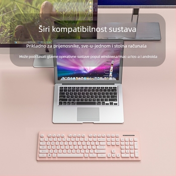 Komplet tipkovnice i miša s brojčanim blokom - USB priključak - ABS plast - bez jastučića za zapešće