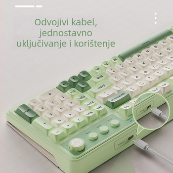 HP K360 žična membranska tipkovnica – 99 tipki, RGB pozadinsko osvjetljenje, kabel 1,5 m