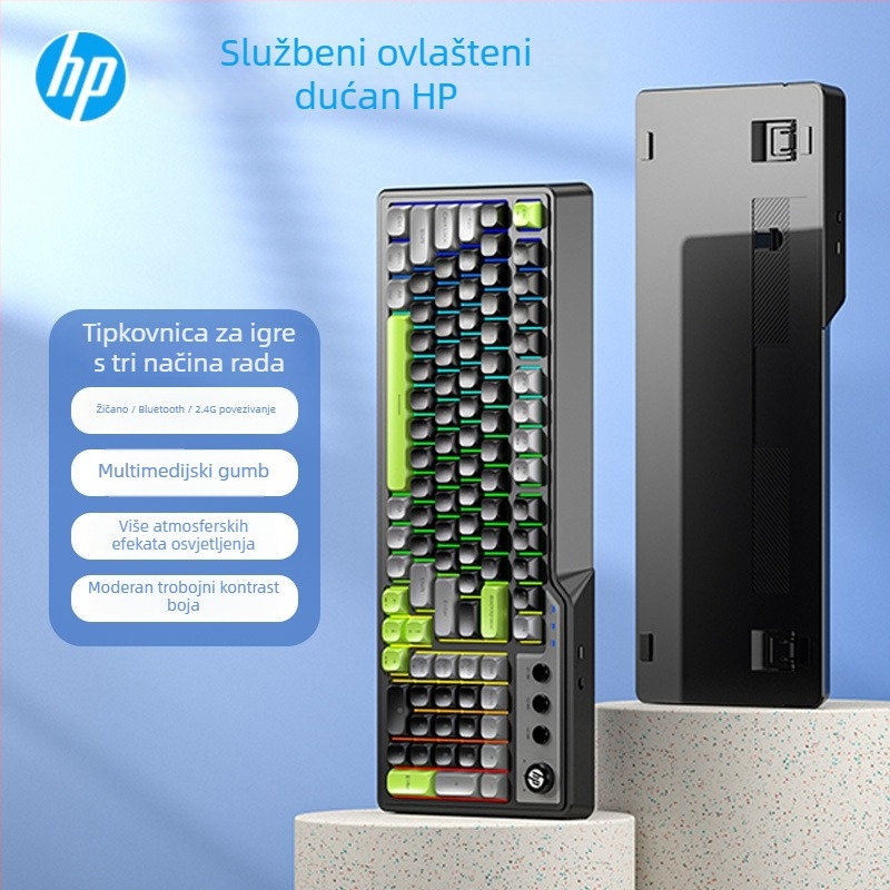 HP K360 žična membranska tipkovnica – 99 tipki, RGB pozadinsko osvjetljenje, kabel 1,5 m