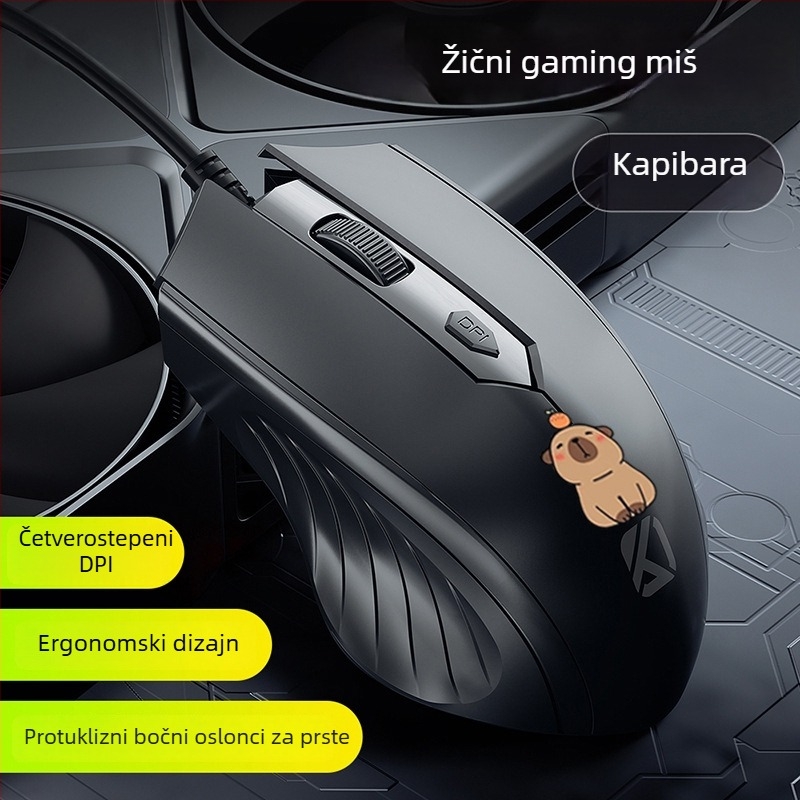 Žični USB optička miša, 4 tipke, za notebook i stolno računalo